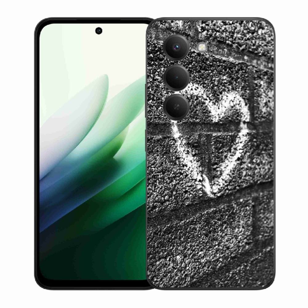 Gelový kryt mmCase na Xiaomi Redmi 15 5G (169mm) - srdce na zdi