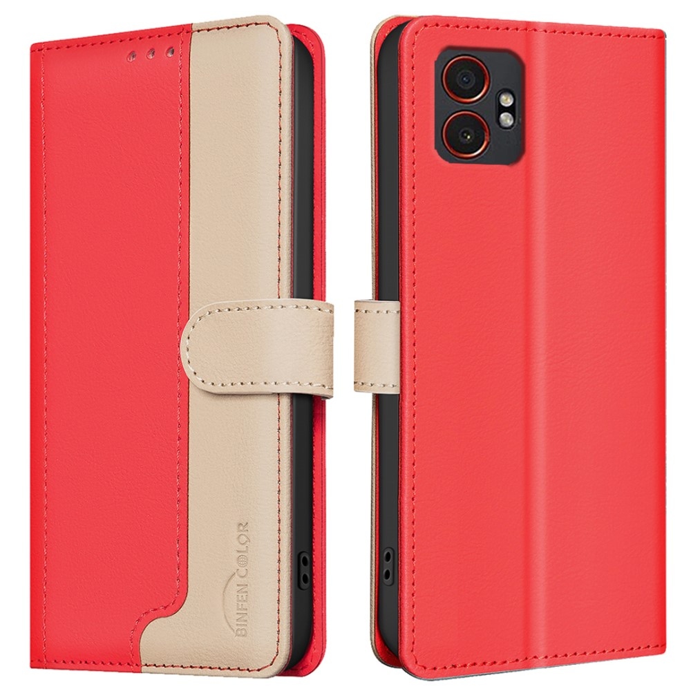 BNF DUO knížkové pouzdro na Samsung Galaxy Xcover 7 Pro - červené