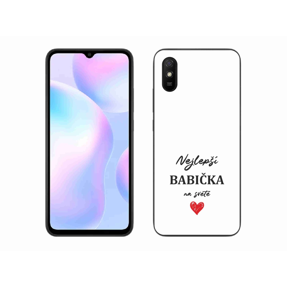 Gelový kryt mmCase na Xiaomi Redmi 9AT - nejlepší babička 1 bílé pozadí