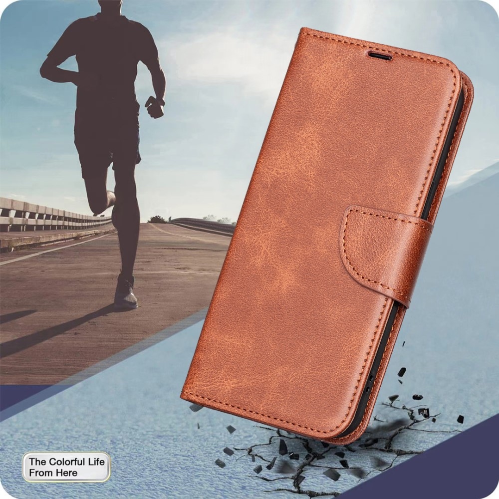 Case knížkové pouzdro na Samsung Galaxy S25 Edge - hnědé