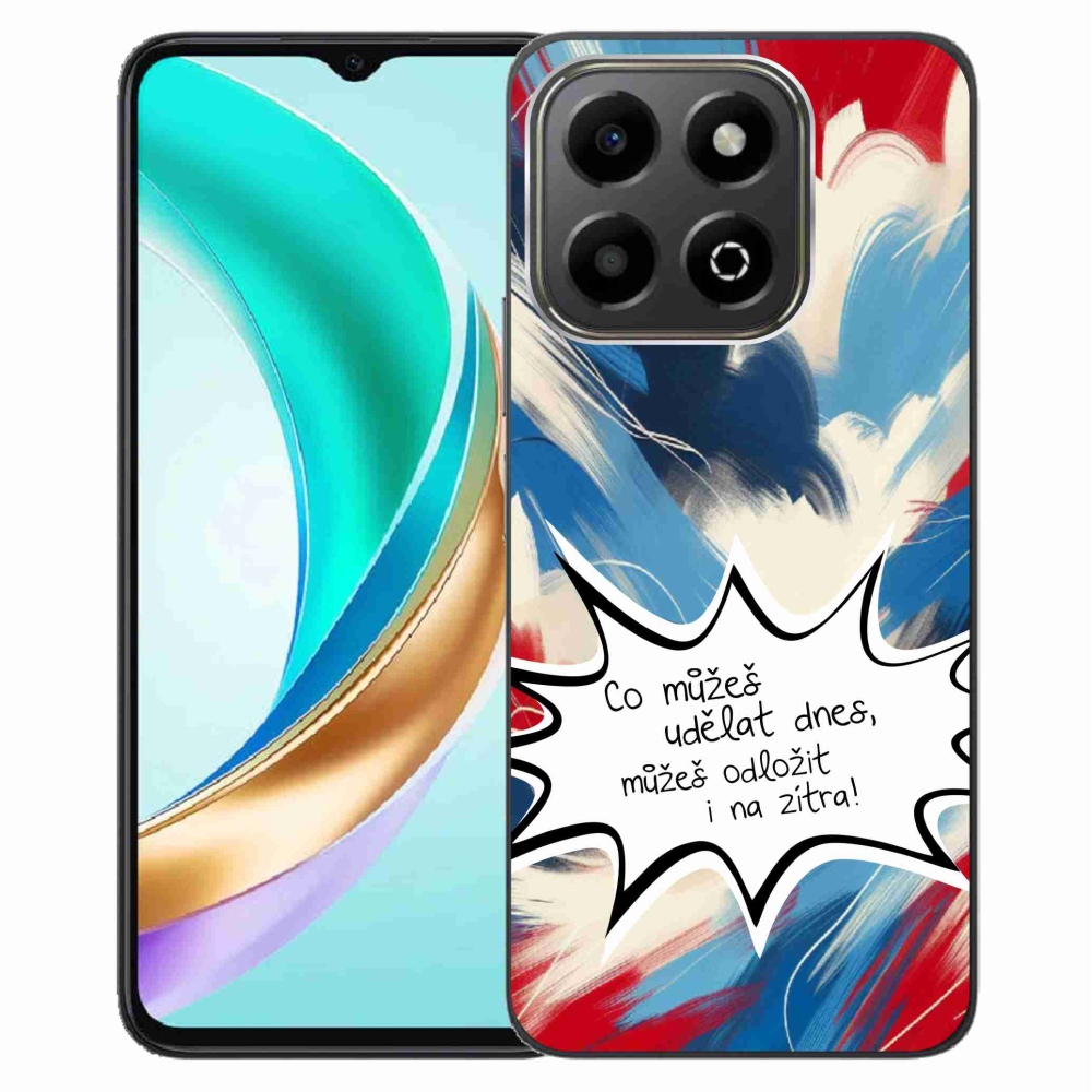 Gelový kryt mmCase na Honor X6b - vtipný text 9 bílé pozadí