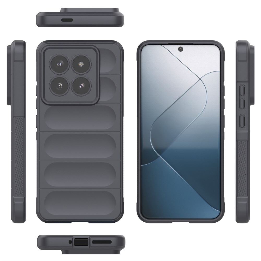 Rugg odolný gelový obal na Xiaomi 14 Pro - tmavěšedý