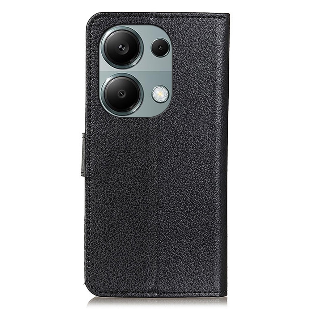 Litchie knížkové pouzdro na Xiaomi Redmi Note 13 - černé