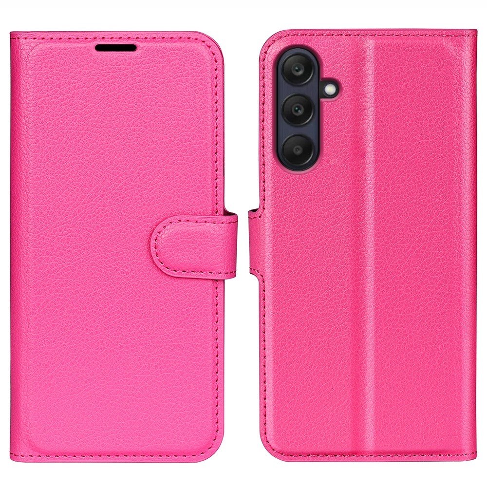 Litchi knížkové pouzdro na Samsung Galaxy A26 5G - rose