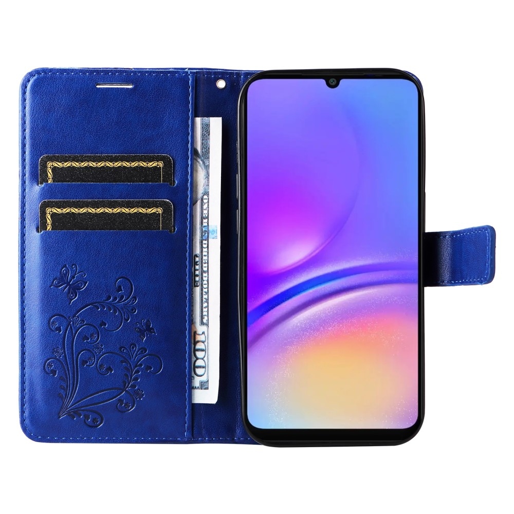 Big Butterfly knížkové pouzdro na Samsung Galaxy A06 4G - modré