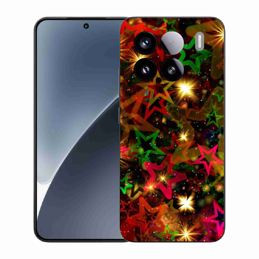 Gelový kryt mmCase na Xiaomi 15 - barevné hvězdičky