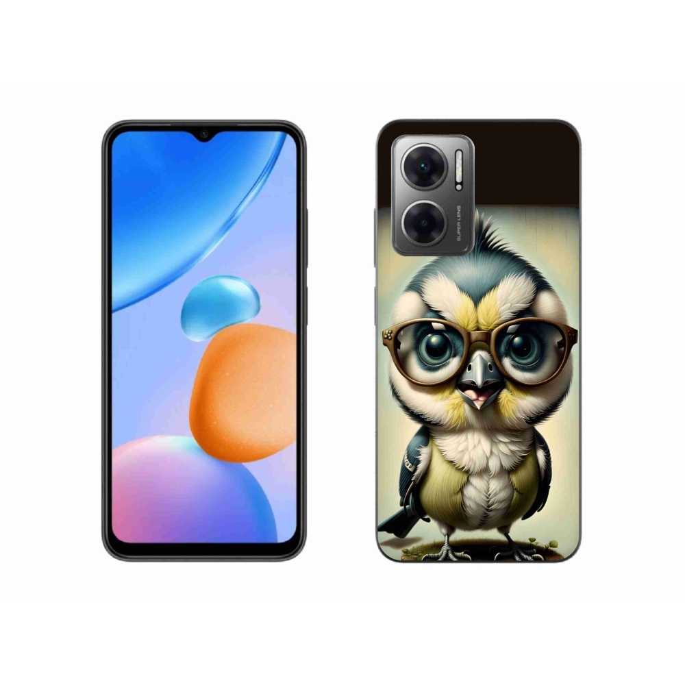 Gelový kryt mmCase na Xiaomi Redmi 10 5G - mládě s brýlemi
