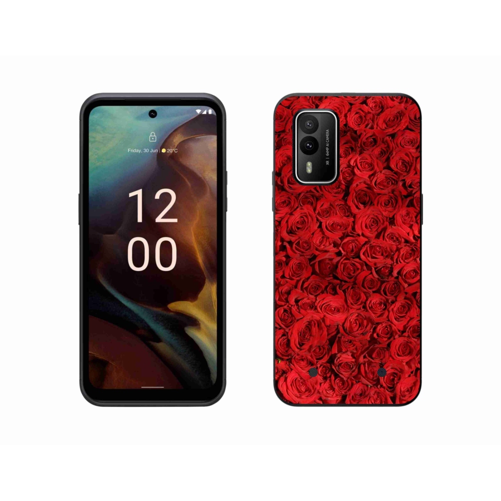 Gelový kryt mmCase na Nokia XR21 - růže