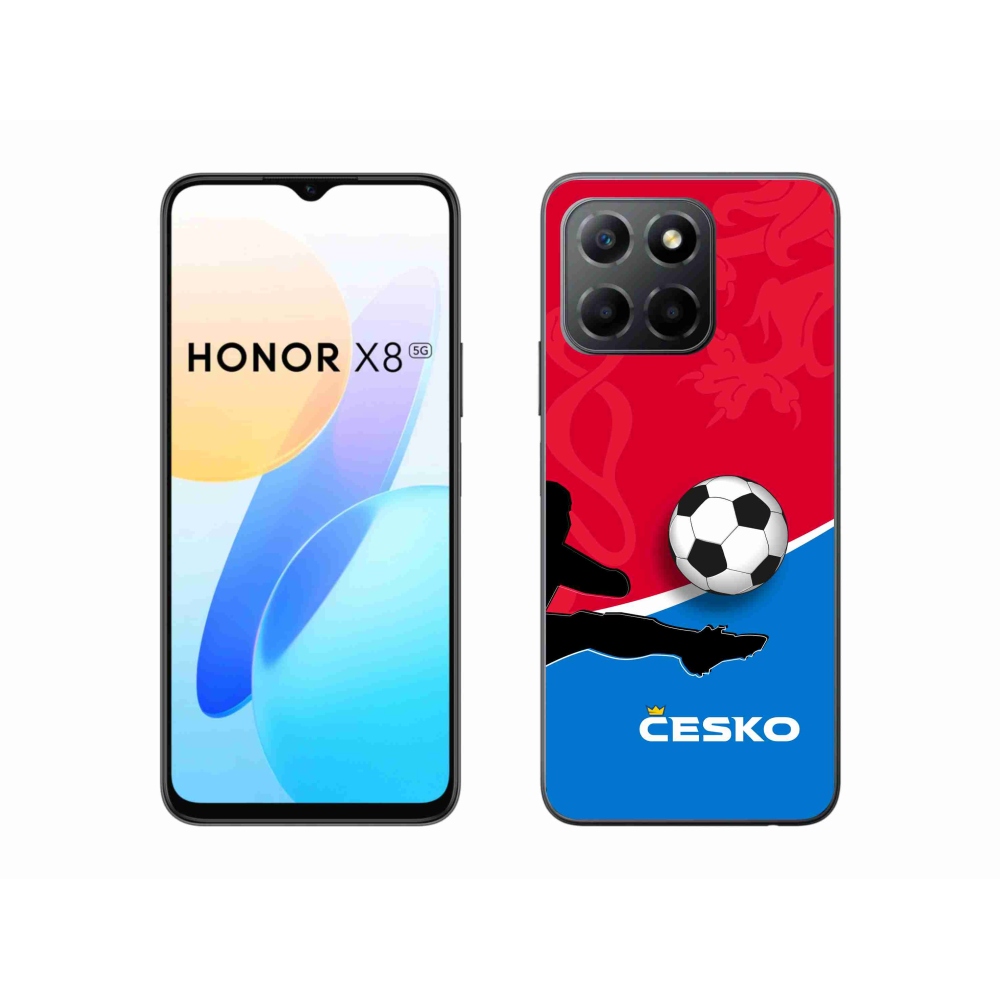 Gelový kryt mmCase na Honor X8 5G/Honor 70 Lite 5G - fotbal Česko 2