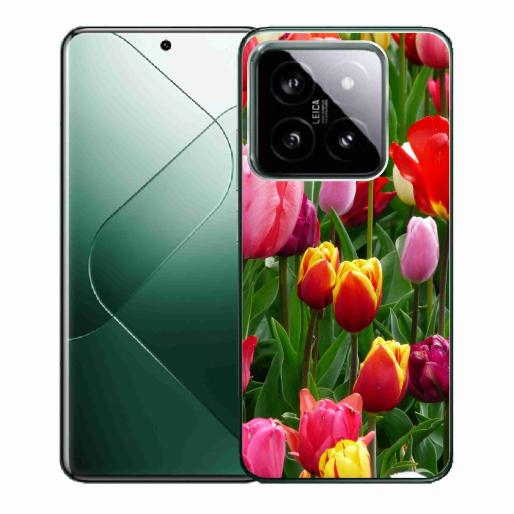 Gelový kryt mmCase na Xiaomi 14 - tulipány