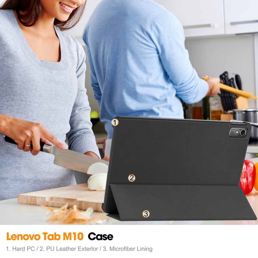 Case chytré zavírací pouzdro na Lenovo Tab M10 5G - černé