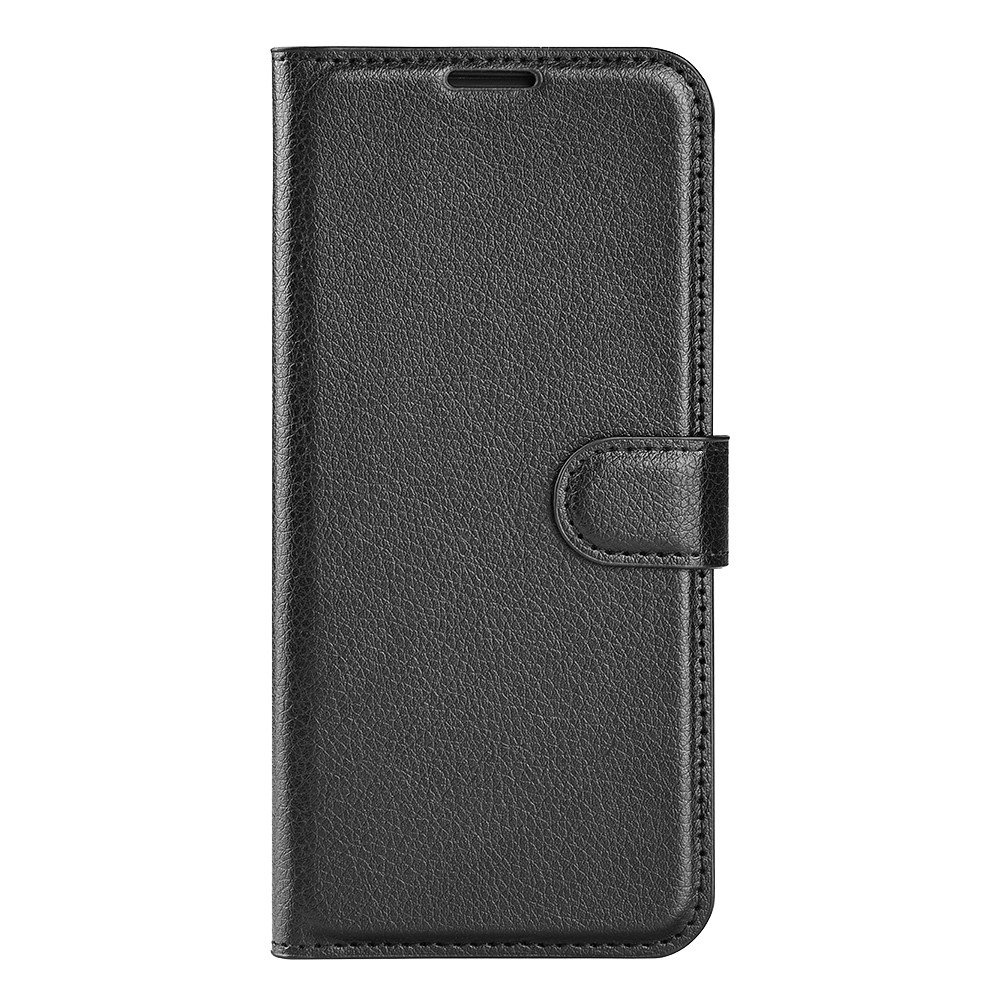 Litchi knížkové pouzdro na Samsung Galaxy Xcover 7 Pro - černé