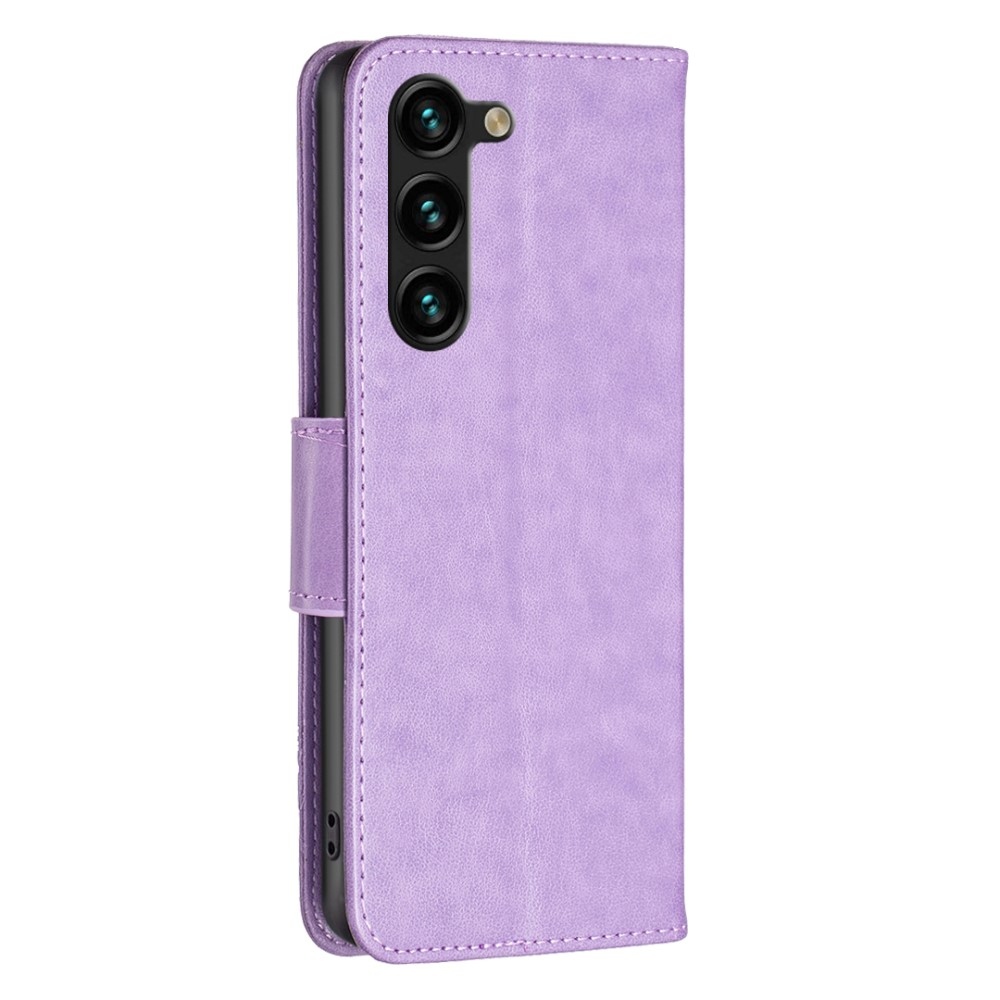 Butterfly knížkové pouzdro na Samsung Galaxy S24+/S25+ - světlefialové