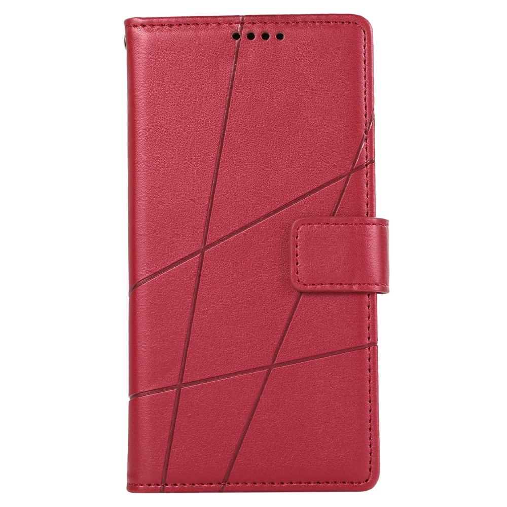 Line knížkové pouzdro na Realme 12 5G/12x 5G - červené