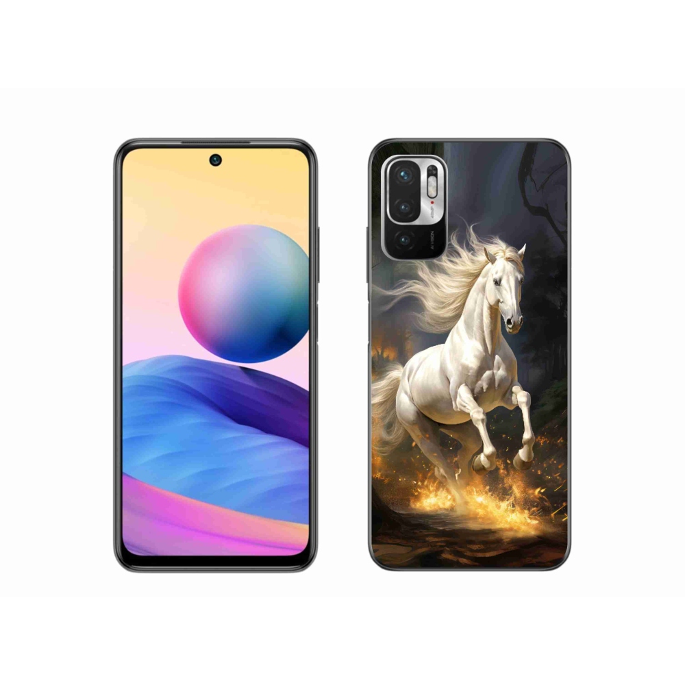 Gelový kryt mmCase na Xiaomi Poco M3 Pro/5G - bílý kůň 2