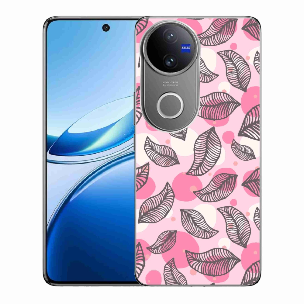 Gelový kryt mmCase na Vivo V50 5G - kreslené padající listy