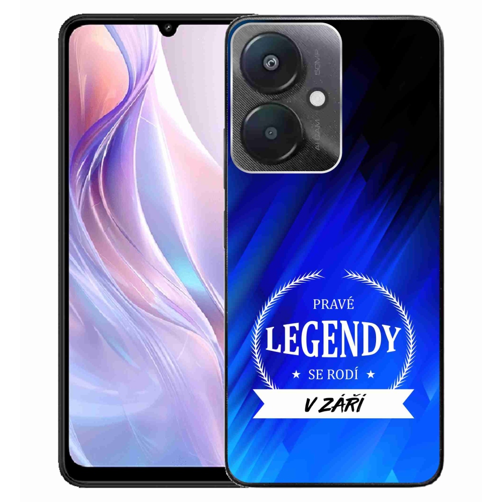 Gelový kryt mmCase na Xiaomi Redmi 13C 5G  - legendy v září modré pozadí