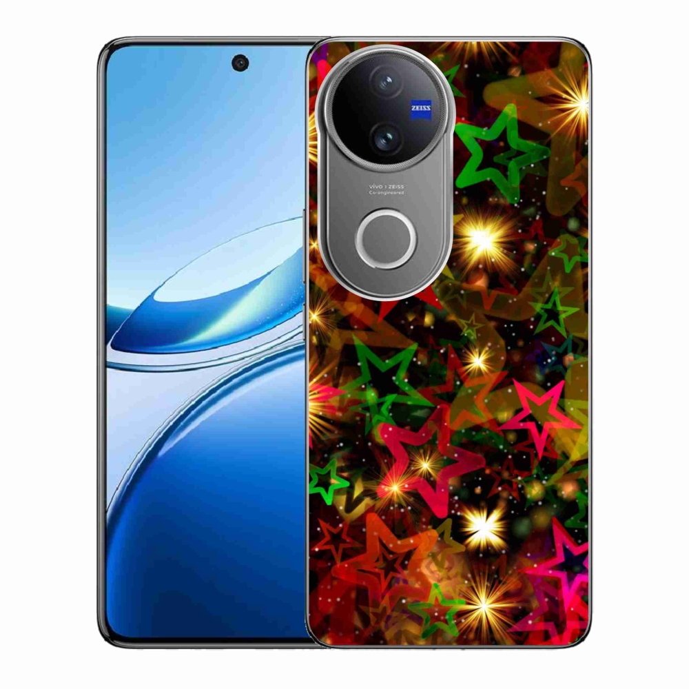Gelový kryt mmCase na Vivo V50 5G - barevné hvězdičky