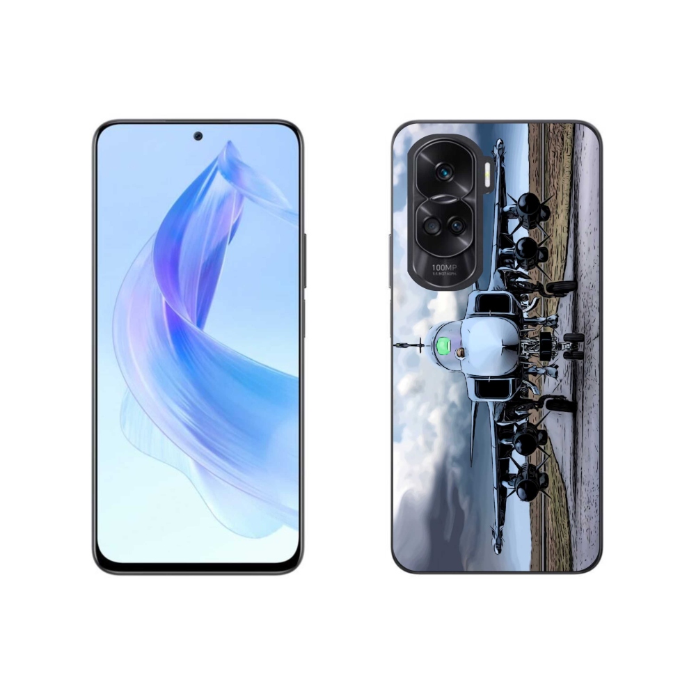 Gelový kryt mmCase na Honor 90 Lite - vojenské letadlo