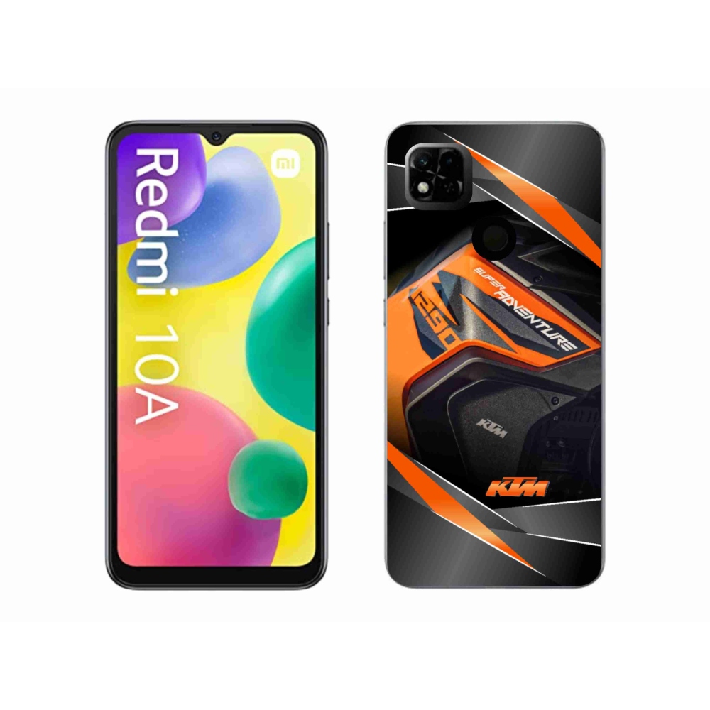 Gelový kryt mmCase na Xiaomi Redmi 10A - motorka ktm