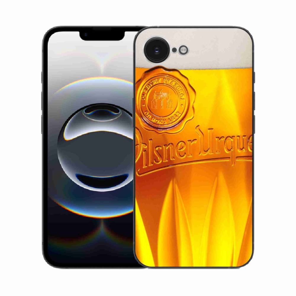 Gelový kryt mmCase na iPhone 16e - pivo