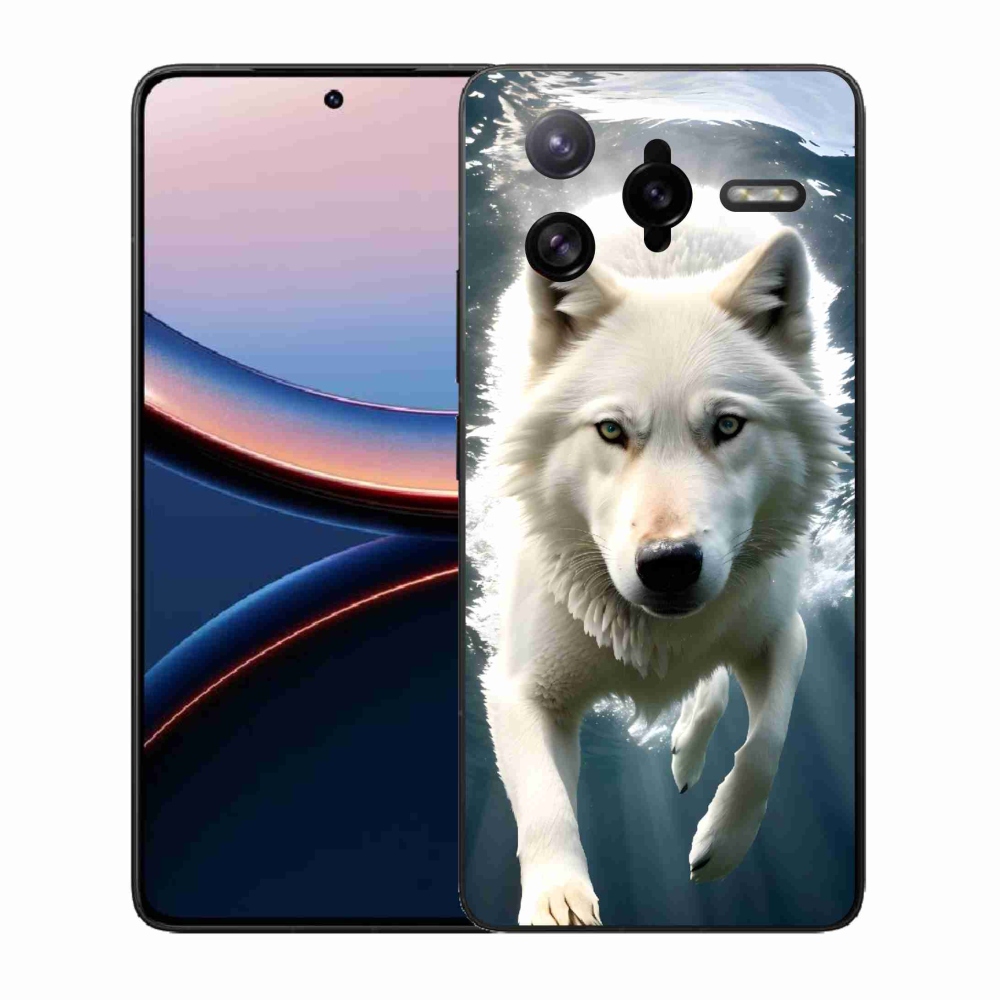 Gelový kryt mmCase na Xiaomi Poco F7 Ultra - bílý vlk