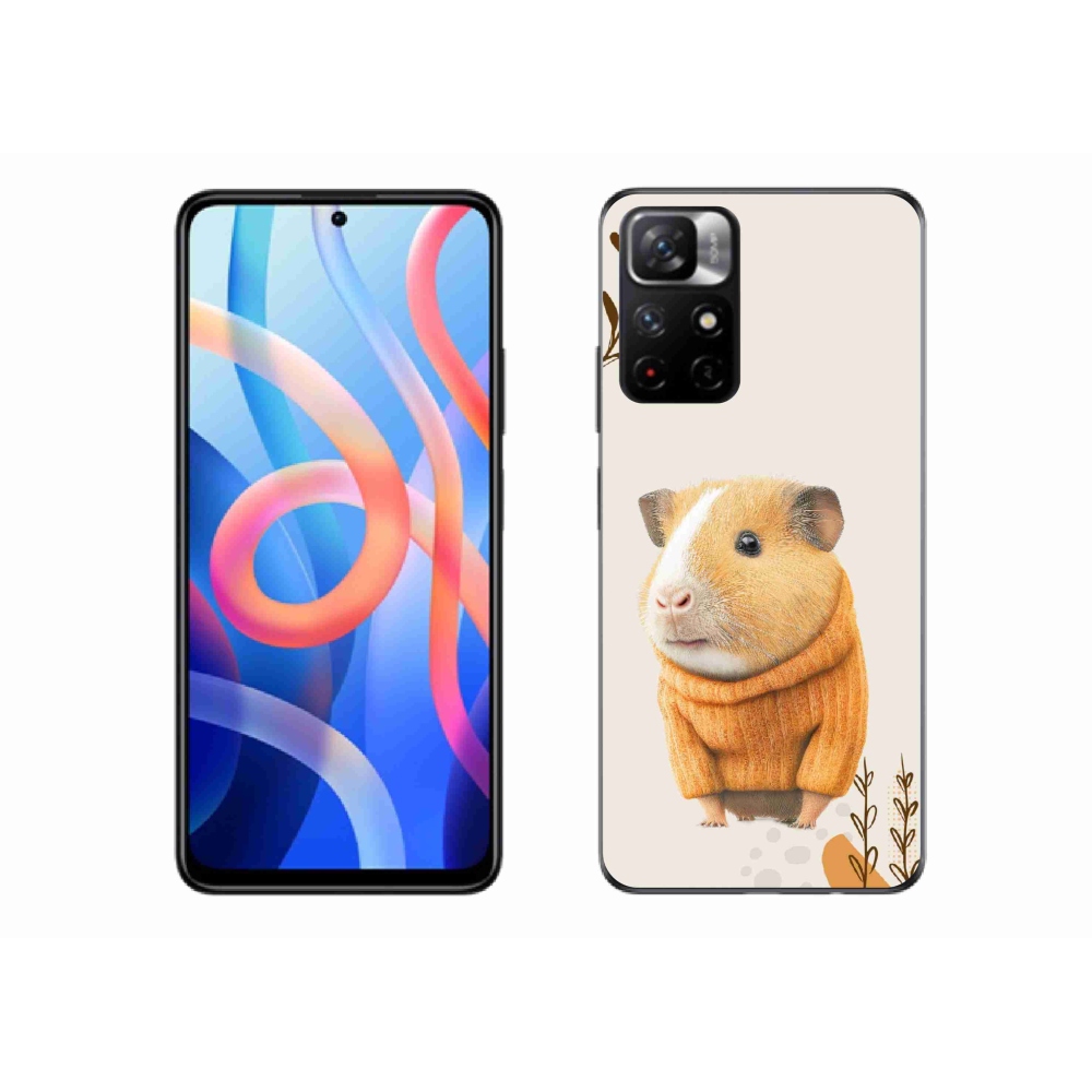 Gelový kryt mmCase na Xiaomi Redmi Note 11S 5G - morče ve svetru