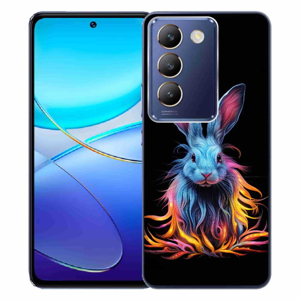Gelový kryt mmCase na Vivo V40 SE 4G/5G - abstraktní zajíc