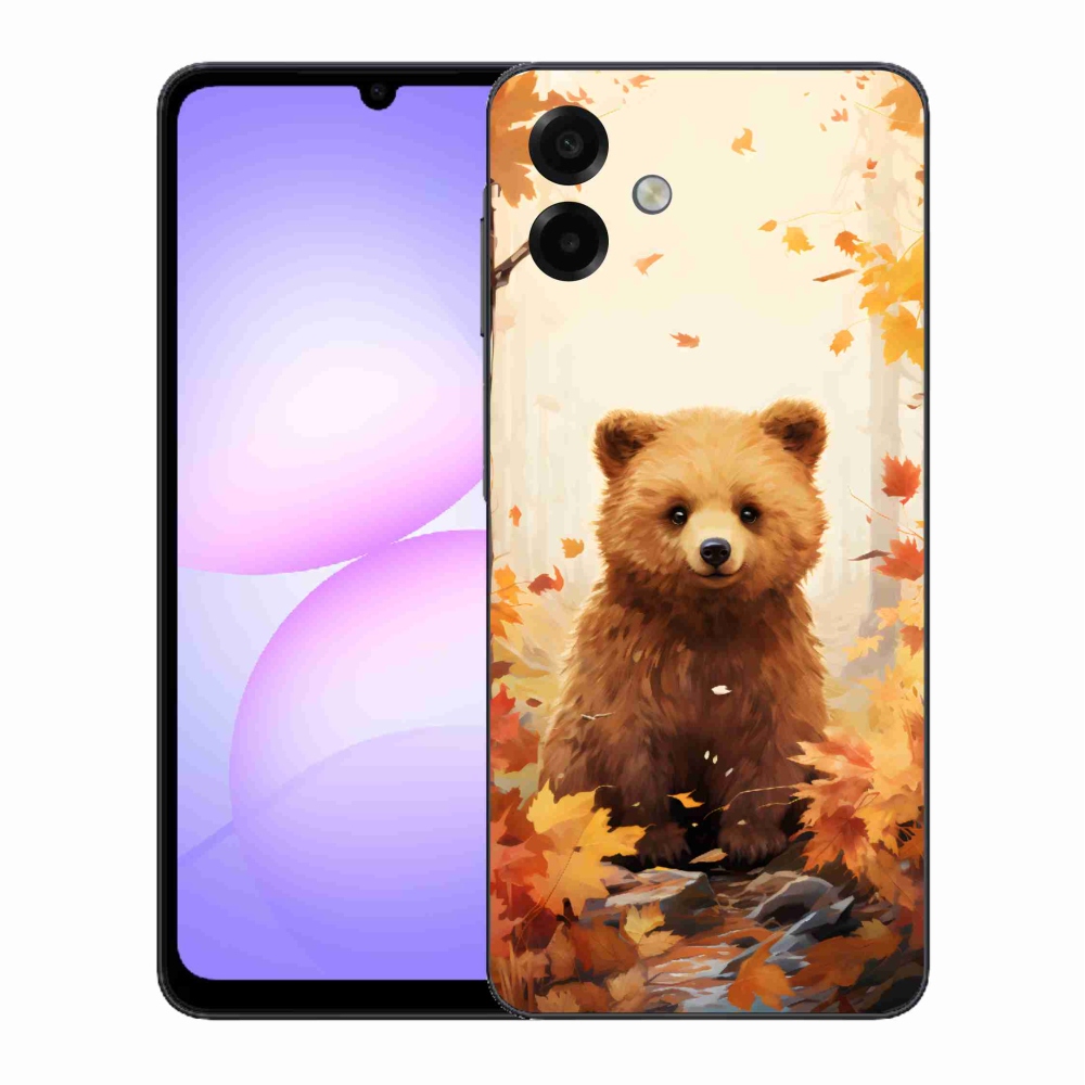 Gelový kryt mmCase na Samsung Galaxy A07 4G - medvěd v lese
