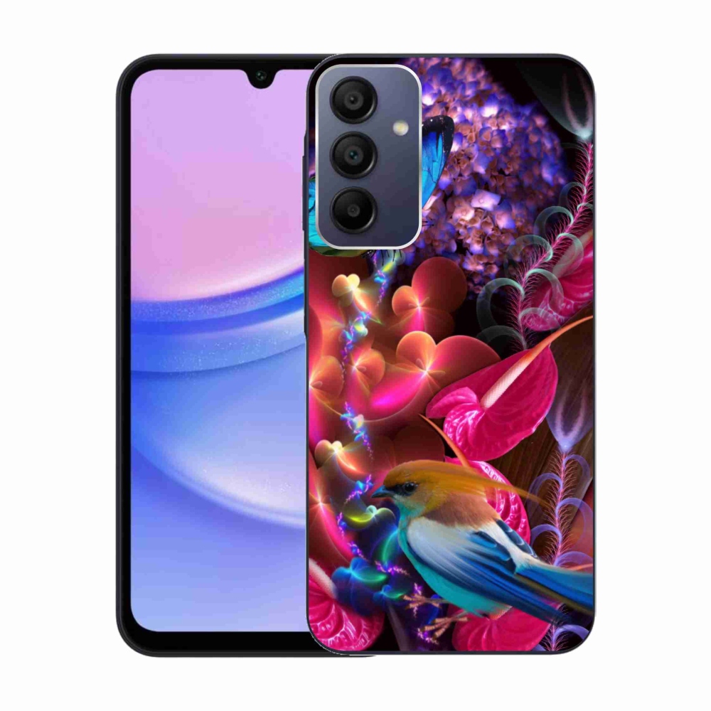 Gelový kryt mmCase na Samsung Galaxy A15 4G/5G - barevné květiny