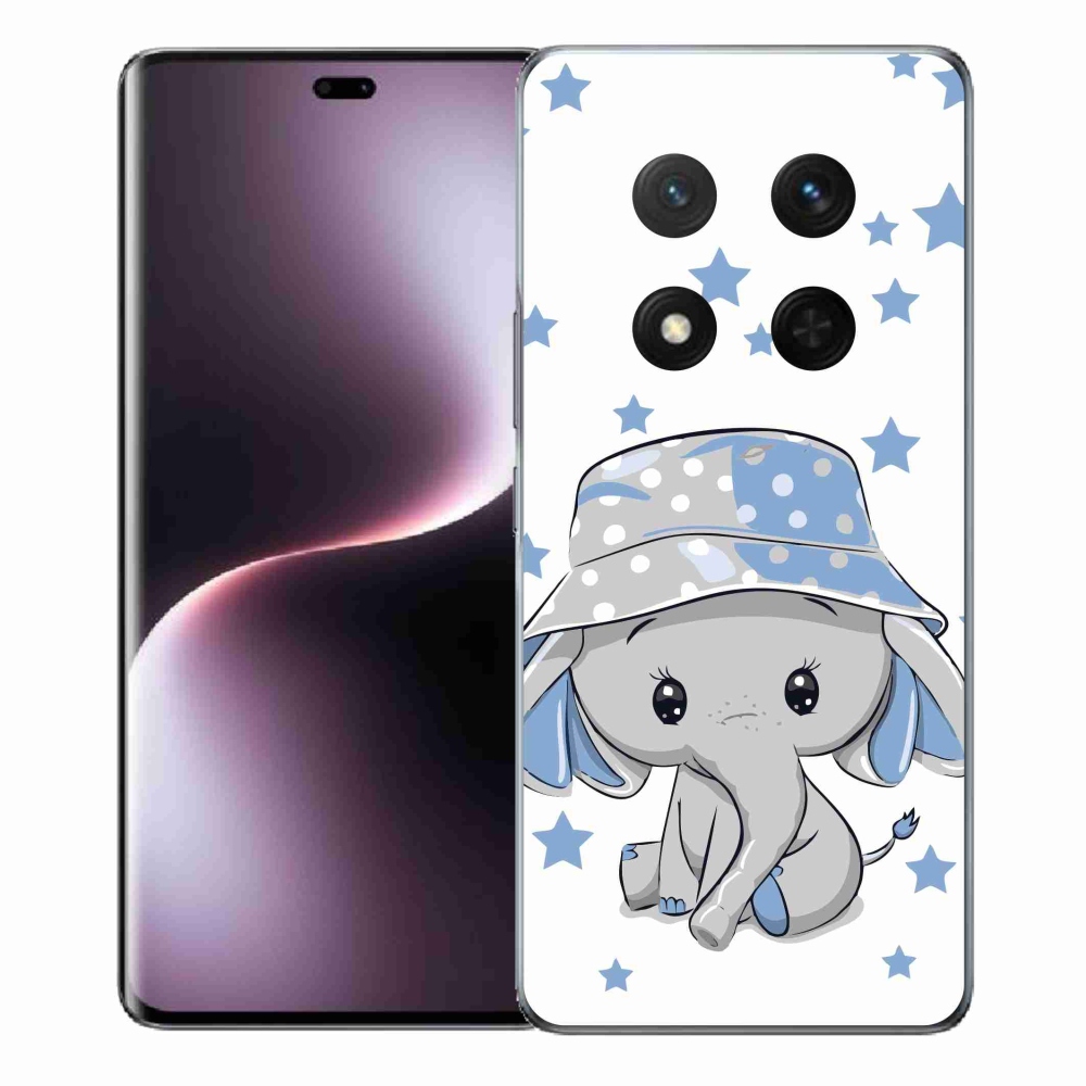 Gelový kryt mmCase na Honor Magic 7 Lite 5G - modrý slon