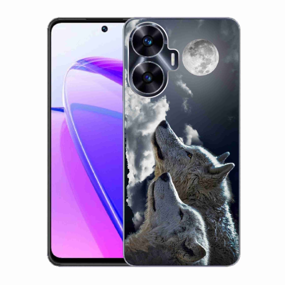 Gelový kryt mmCase na Realme C55 - vlci