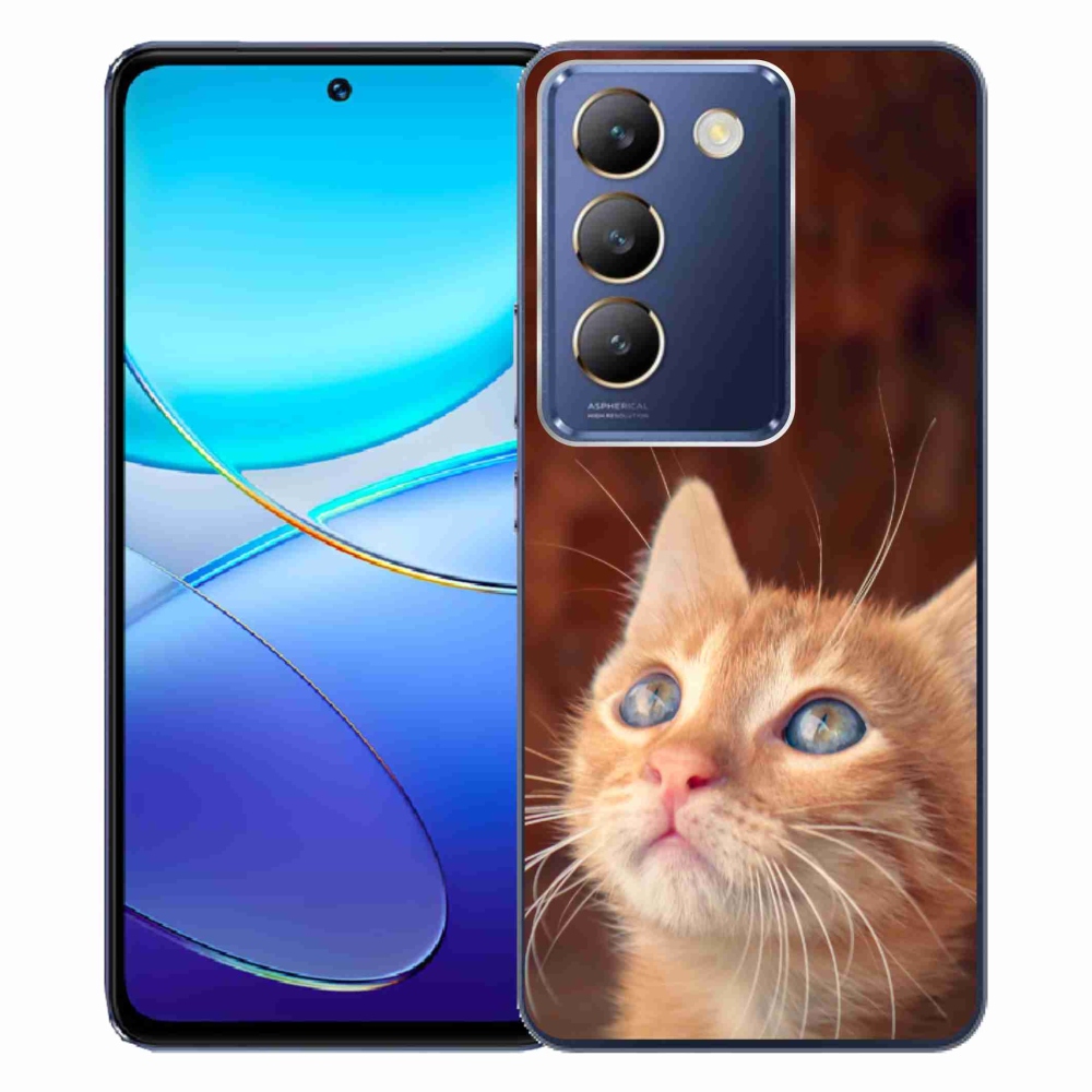 Gelový kryt mmCase na Vivo V40 SE 4G/5G - motýl a kotě