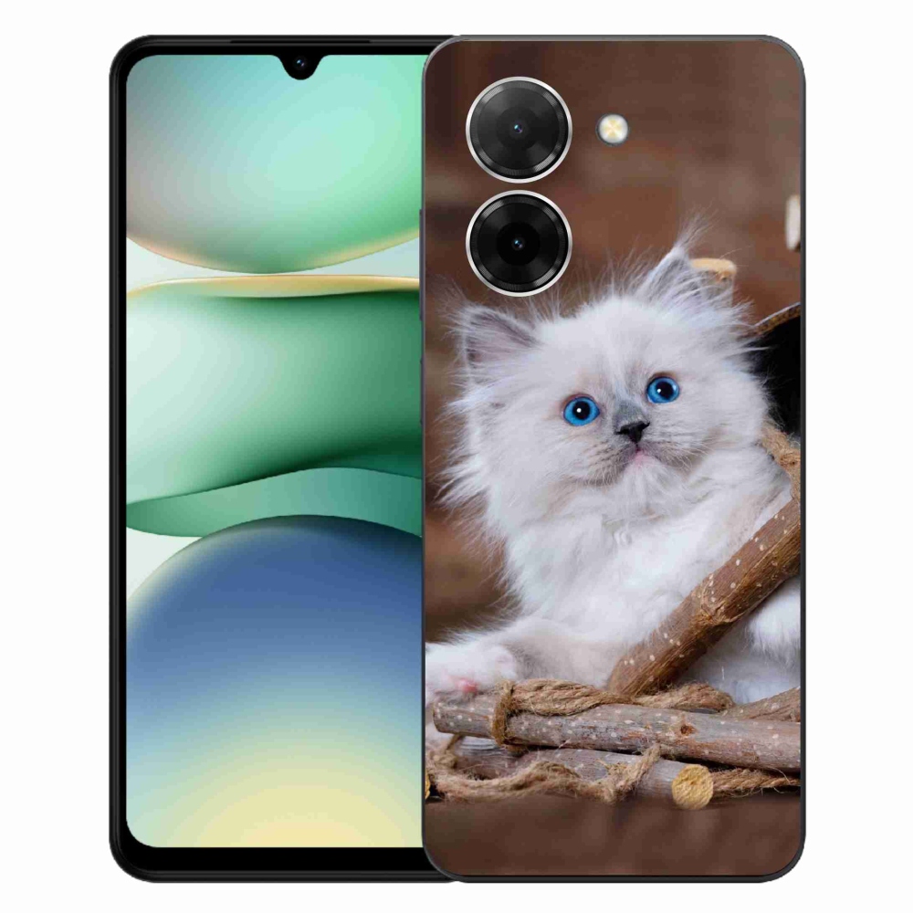 Gelový kryt mmCase na Xiaomi Redmi A5 (171.7x77.8x8.3mm) - bílé kotě