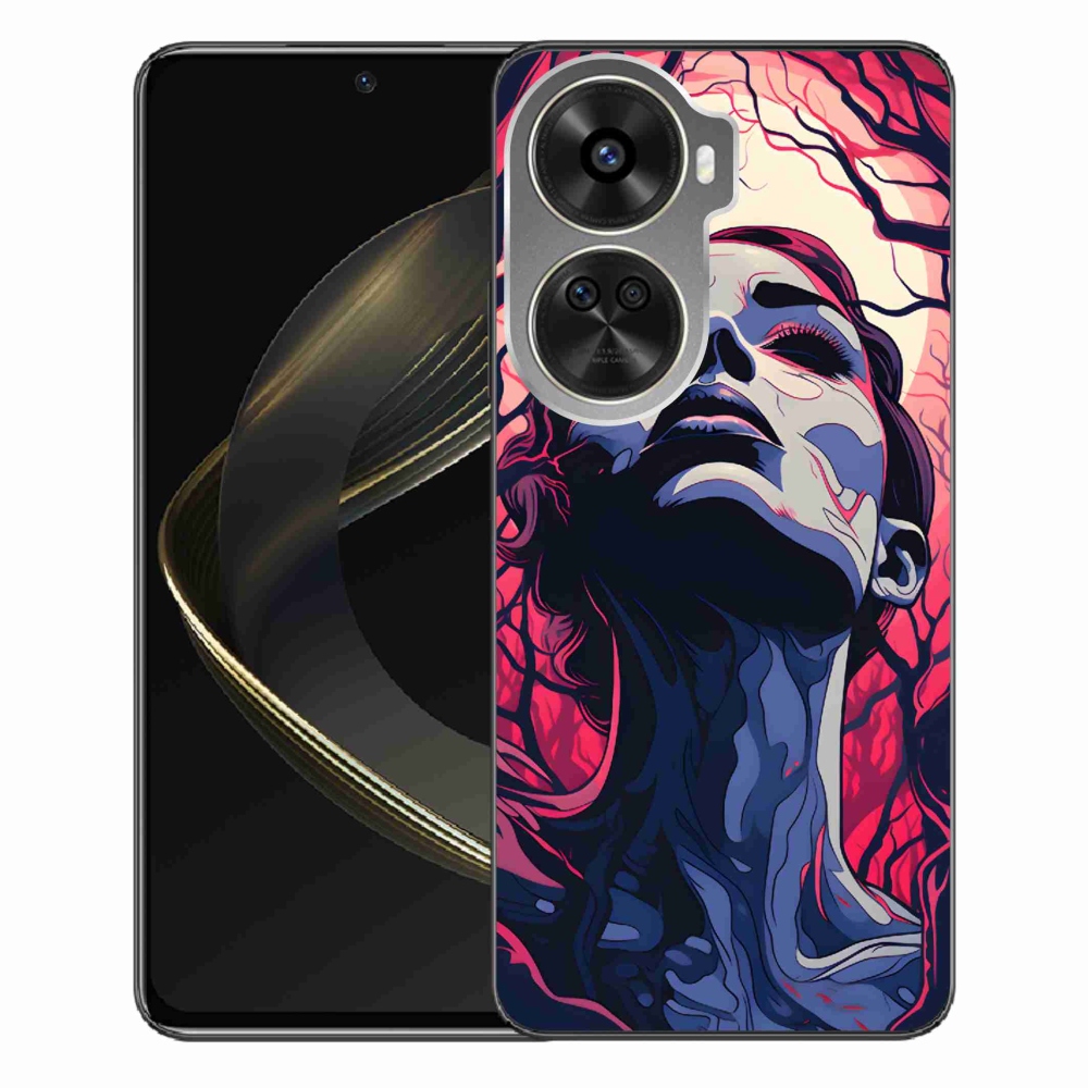 Gelový kryt mmCase na Huawei Nova 12 SE - abstraktní obličej