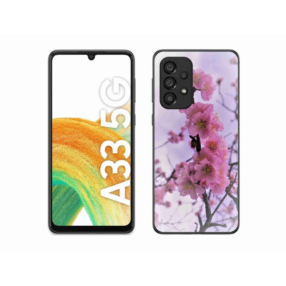 Gelový kryt mmCase na Samsung Galaxy A33 5G - květiny 7