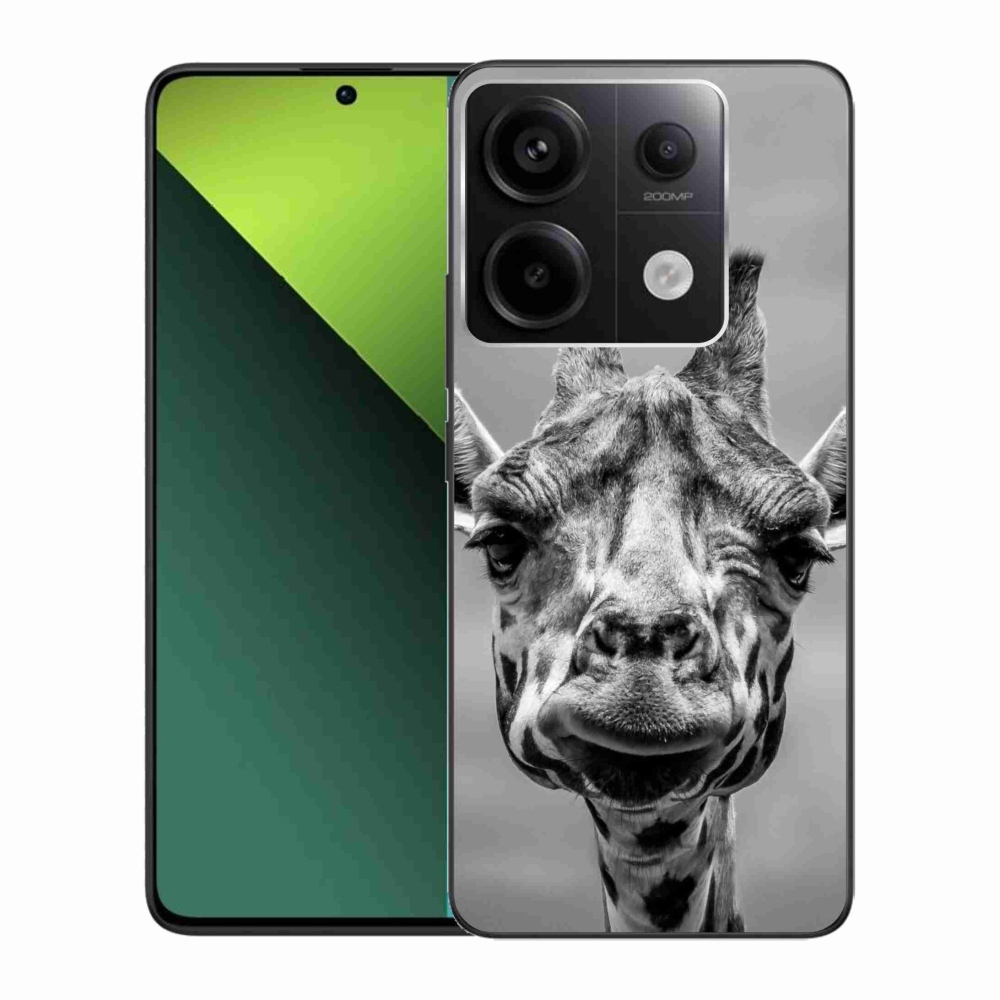 Gelový kryt mmCase na Xiaomi Redmi Note 13 Pro 5G/Poco X6 5G - černobílá žirafa