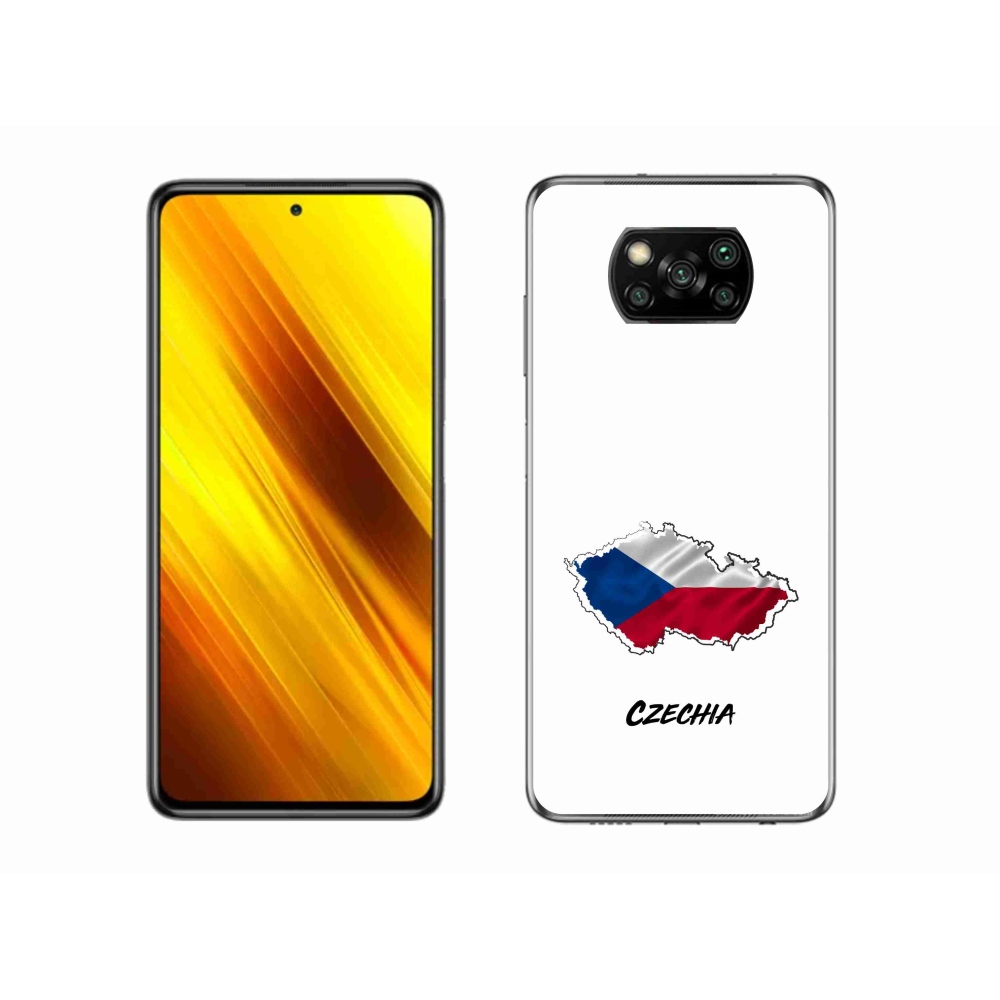 Gelový kryt mmCase na Xiaomi Poco X3 Pro - Czechia bílé pozadí