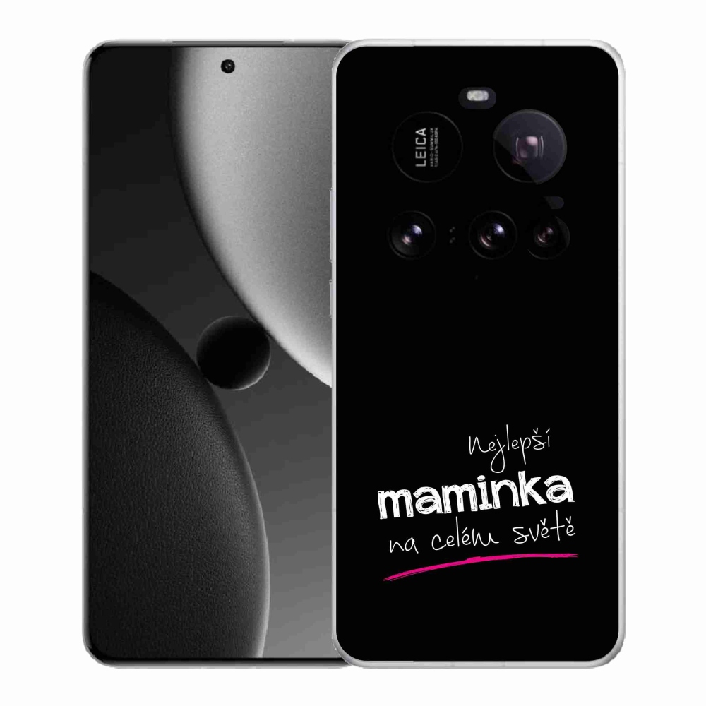 Gelový kryt mmCase na Xiaomi 15 Ultra - nejlepší maminka 4 černé pozadí