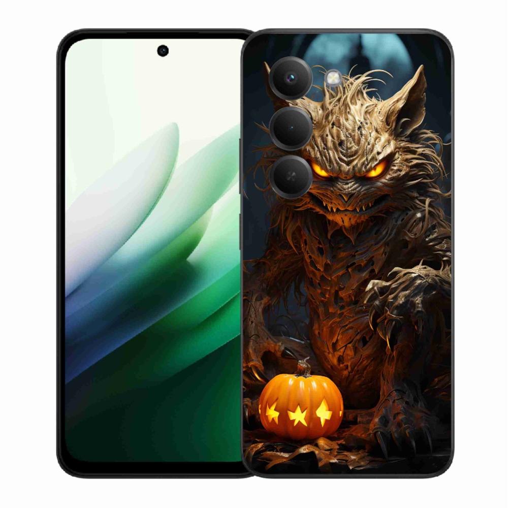 Gelový kryt mmCase na Xiaomi Redmi 15 5G (169mm) - halloweenská příšera