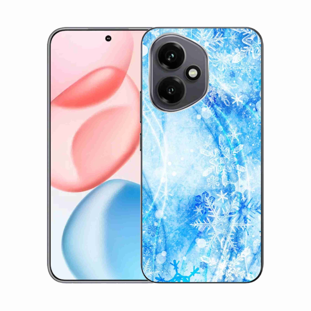 Gelový kryt mmCase na Honor 400 - sněhové vločky