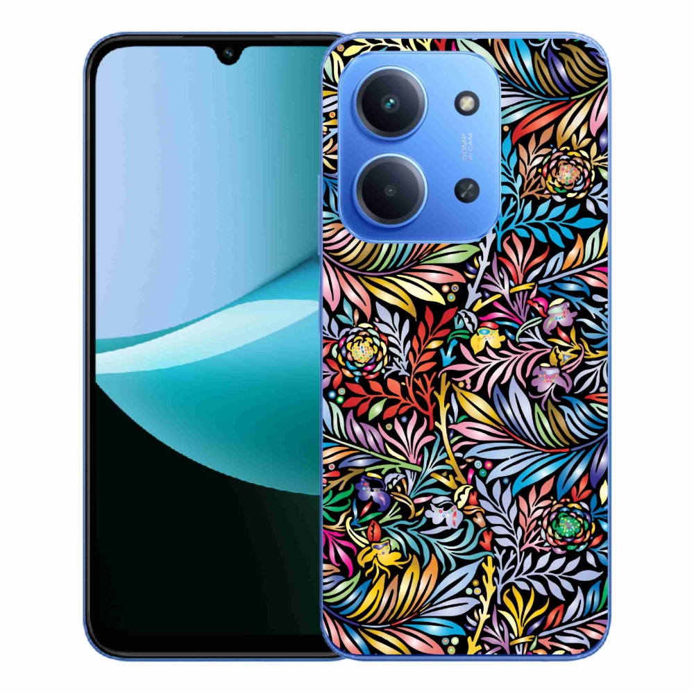 Gelový kryt mmCase na Xiaomi Redmi 15C 4G/5G (173mm) - květiny 5