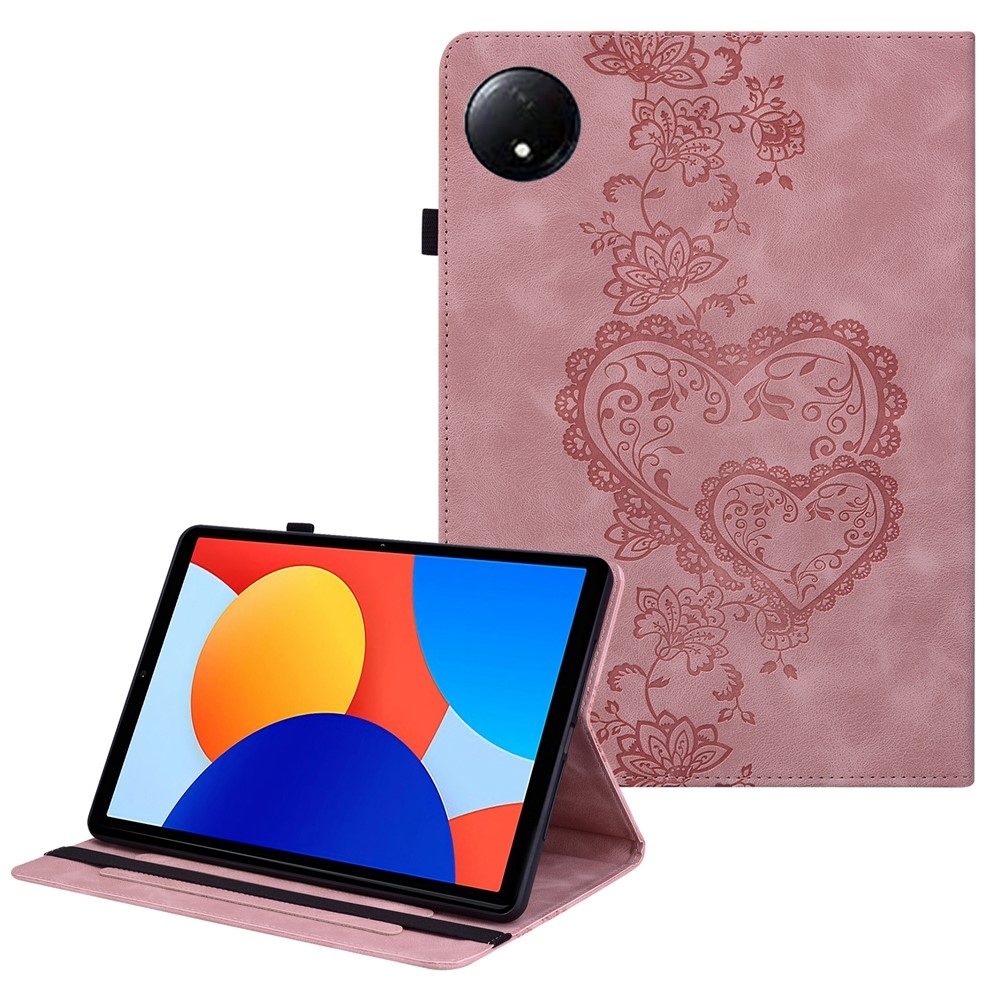Heart zavírací pouzdro na tablet Xiaomi Redmi Pad SE 8.7 - růžové