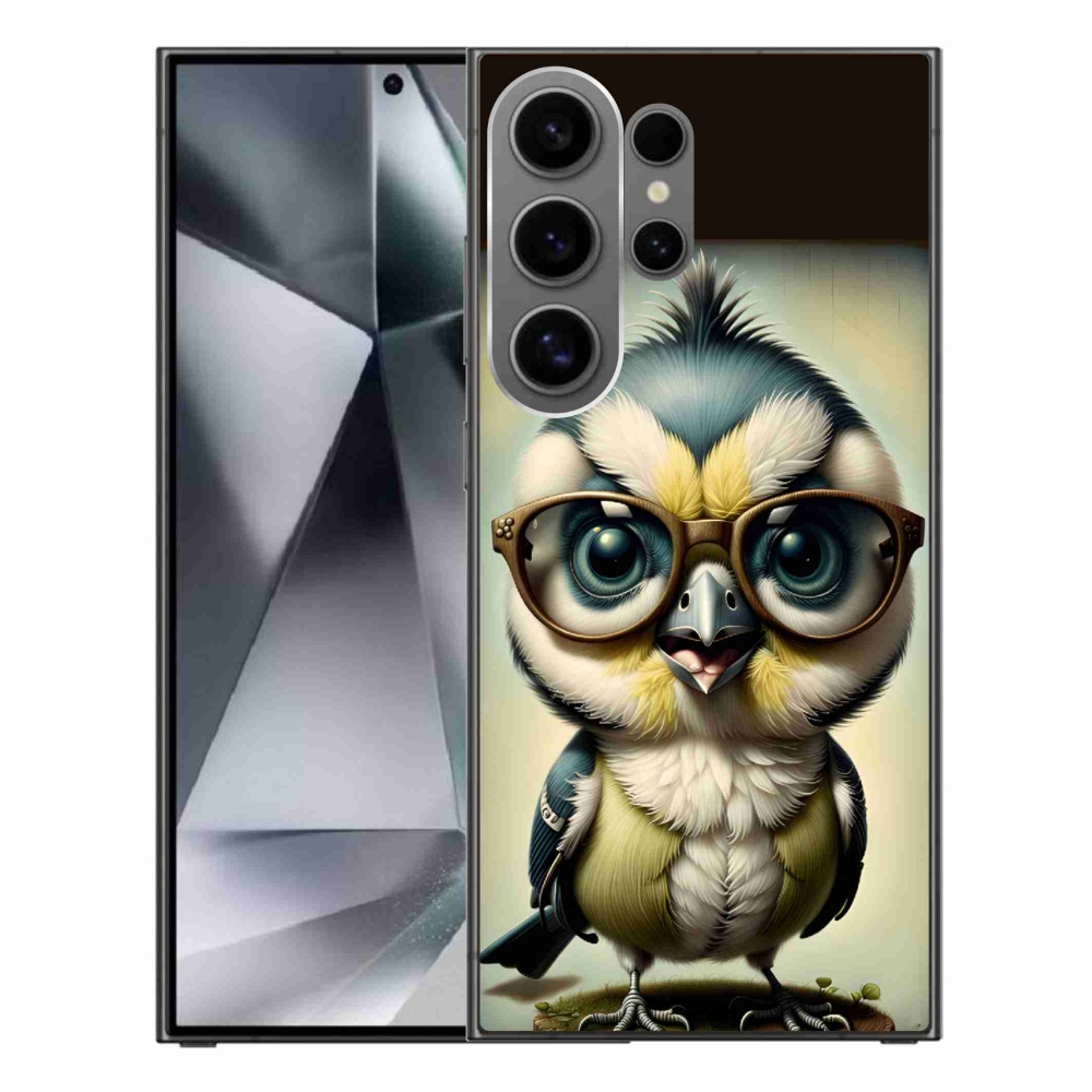 Gelový kryt mmCase na Samsung Galaxy S24 Ultra - mládě s brýlemi