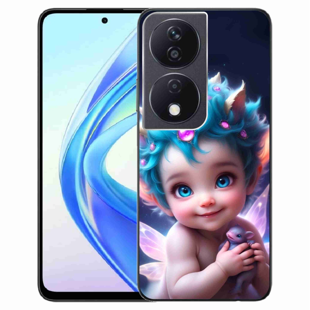 Gelový kryt mmCase na Honor X7b/Honor 90 Smart - dítě s motýlími křídly