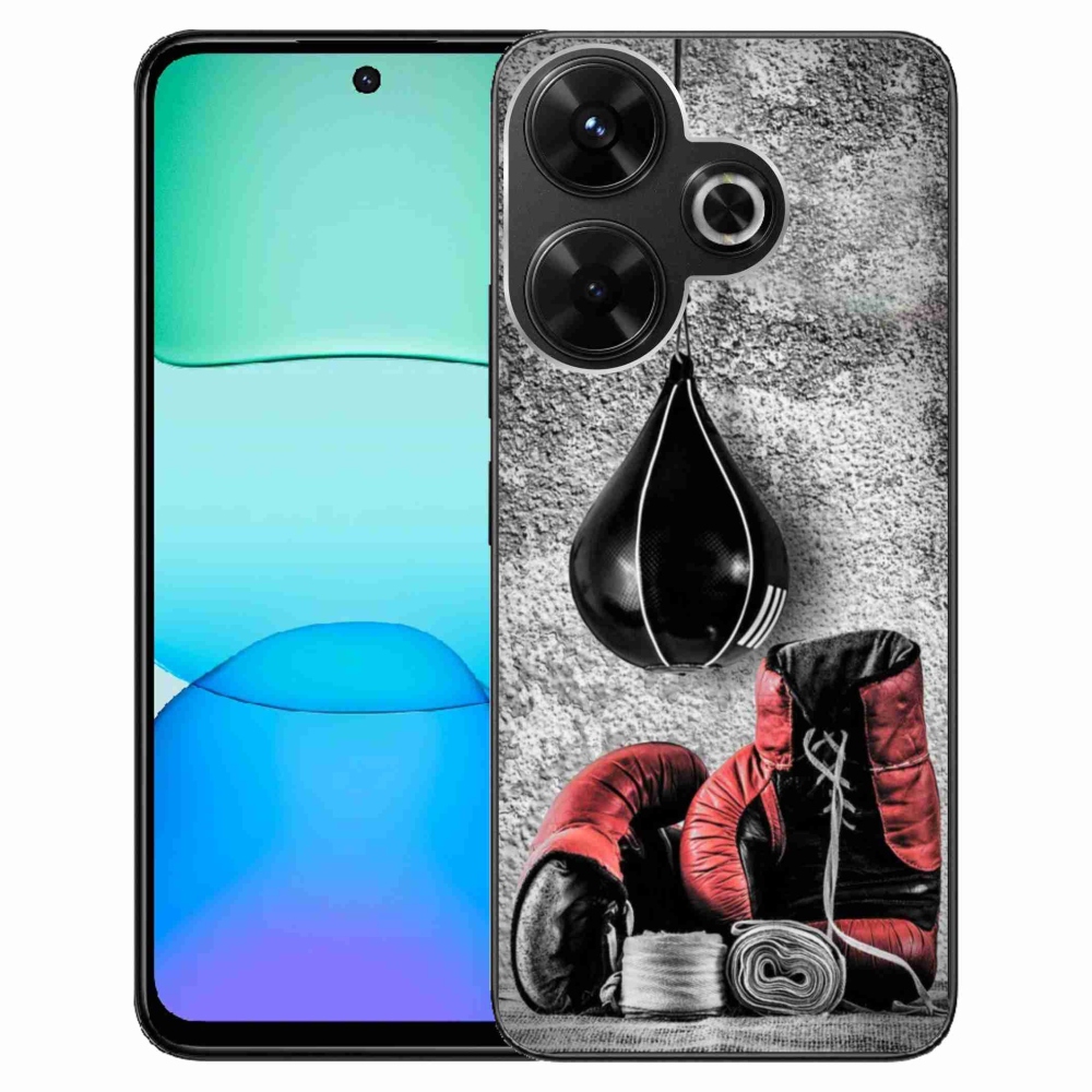 Gelový kryt mmCase na Xiaomi Redmi 13 4G/Poco M6 4G  - boxovací pytel a rukavice