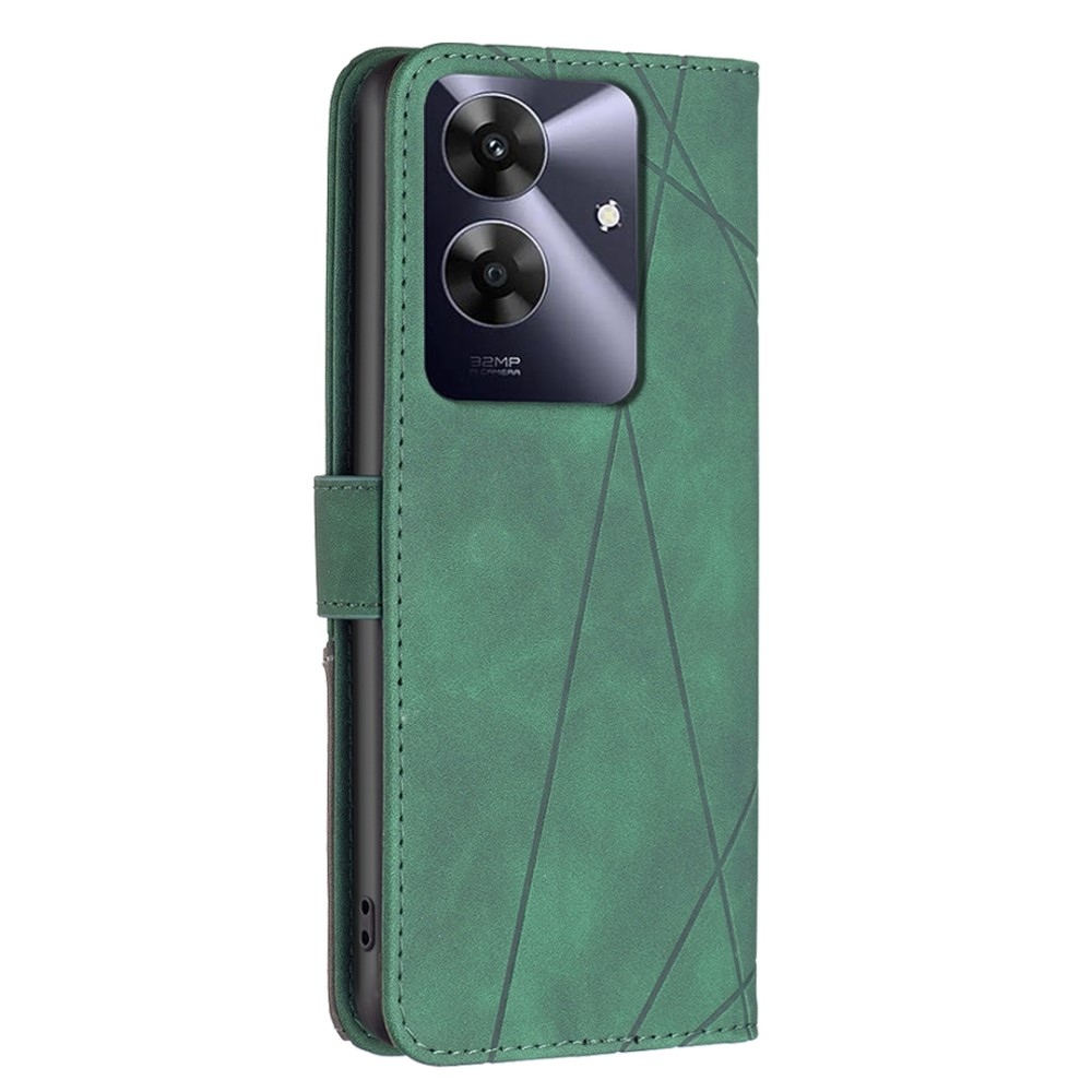 BNF Triangle knížkové pouzdro na Realme Note 60 - zelené