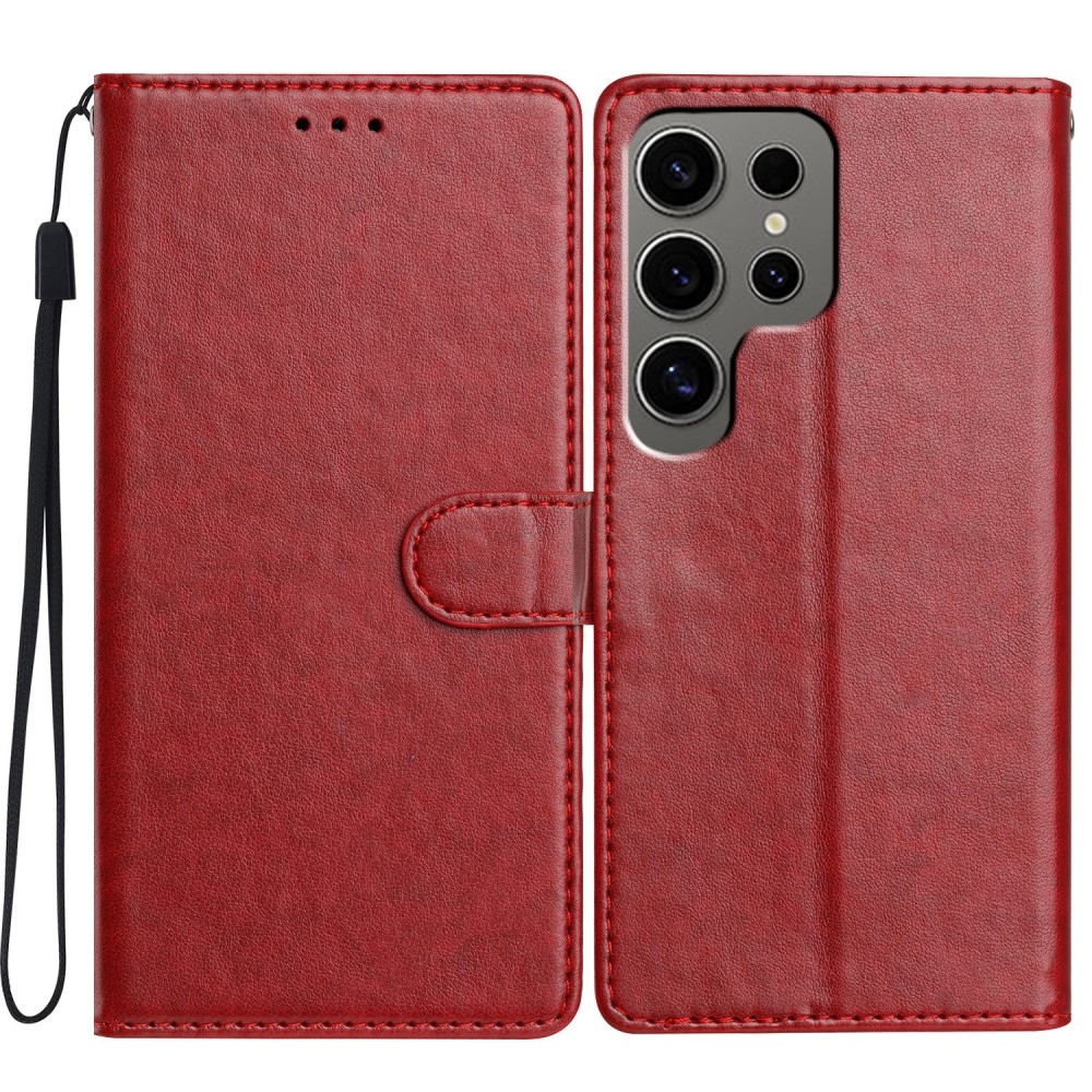 Clots knížkové pouzdro na Samsung Galaxy S25 Ultra - červené