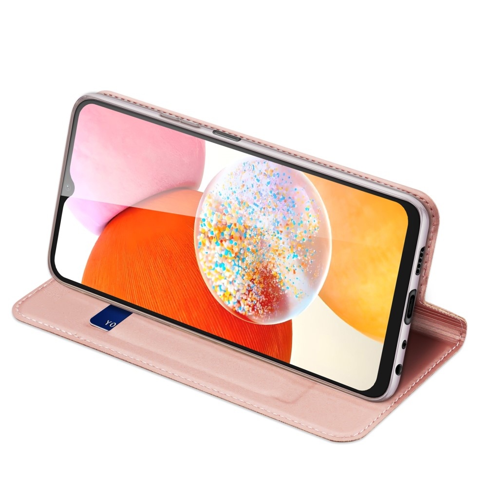 DUX knížkové pouzdro na Samsung Galaxy A15 4G/5G - růžovozlaté
