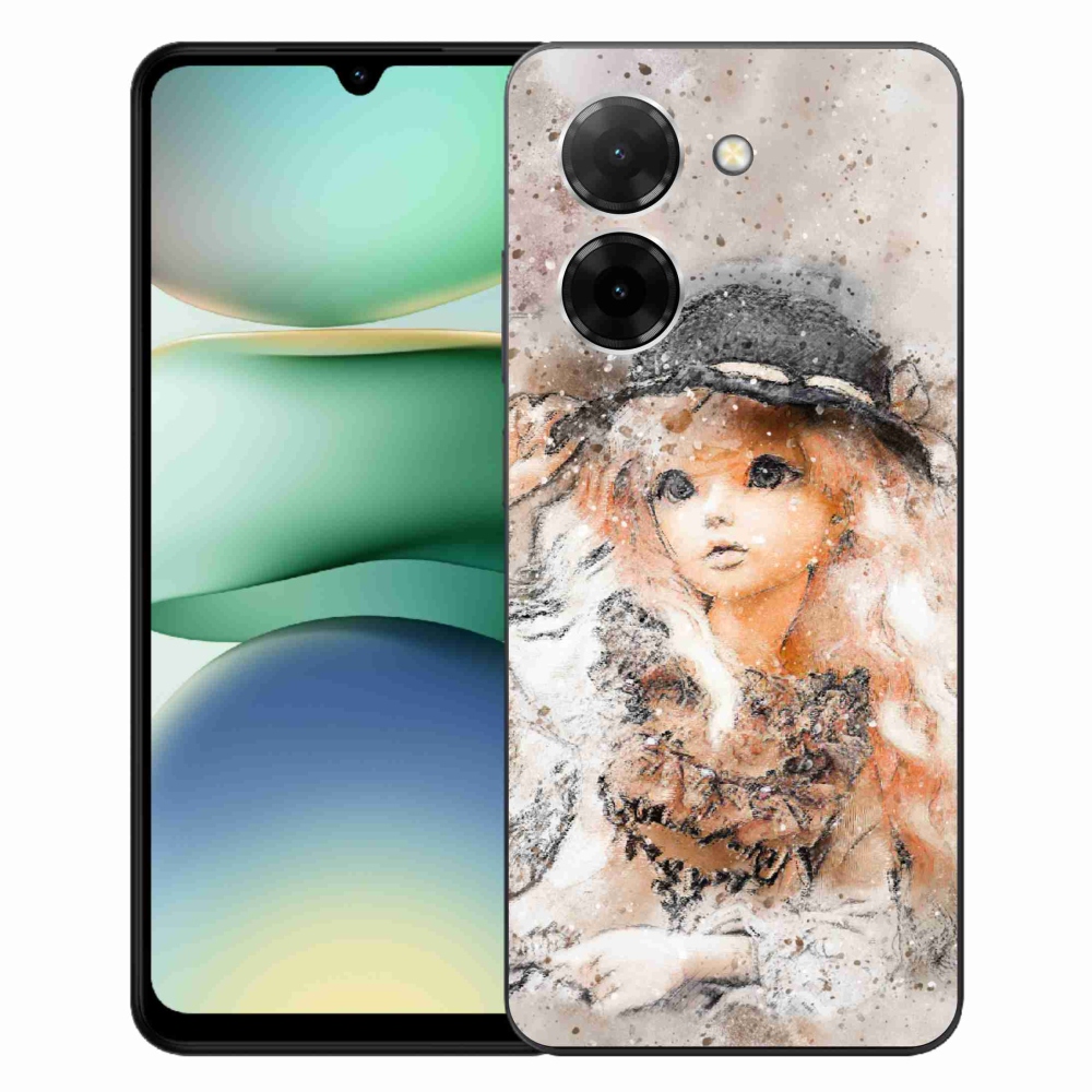 Gelový kryt mmCase na Xiaomi Redmi A5 (171.7x77.8x8.3mm) - holčička s kloboukem